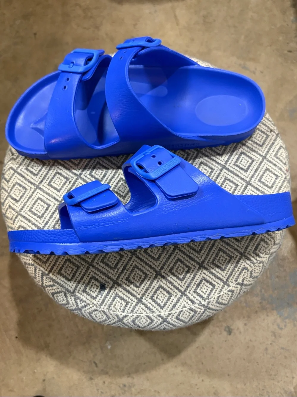 Birkenstock Arizona Essentials EVA Cobalt Blue Sandals Size 36 DISCONTINUED